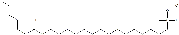 17-Hydroxytricosane-1-sulfonic acid potassium salt Struktur