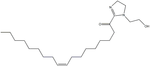 (Z)-1-[[4,5-Dihydro-1-(2-hydroxyethyl)-1H-imidazol]-2-yl]-9-octadecen-1-one Struktur