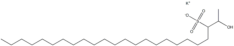 2-Hydroxytetracosane-3-sulfonic acid potassium salt Struktur