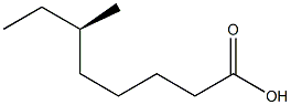 [R,(-)]-6-Methyloctanoic acid Struktur