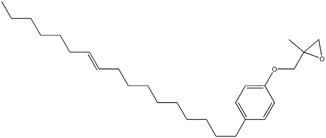 4-(10-Heptadecenyl)phenyl 2-methylglycidyl ether Struktur