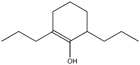 2,6-Dipropyl-1-cyclohexen-1-ol Struktur