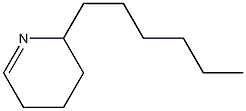 2,3,4,5-Tetrahydro-2-hexylpyridine Struktur