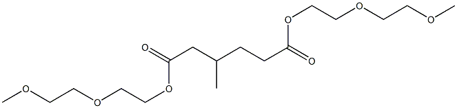 3-Methyladipic acid bis[2-(2-methoxyethoxy)ethyl] ester Struktur