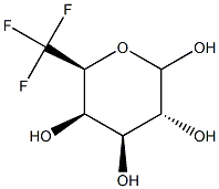 6,6,6-Trifluoro-6-deoxy-D-galactopyranose Struktur