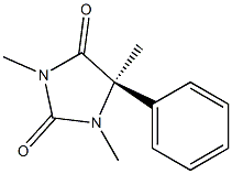 (5R)-1,3,5-Trimethyl-5-phenyl-2,4-imidazolidinedione Struktur