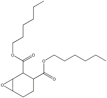 7-Oxabicyclo[4.1.0]heptane-2,3-dicarboxylic acid dihexyl ester Struktur