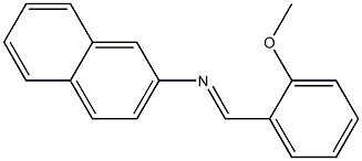 N-(2-Methoxybenzylidene)naphthalen-2-amine Struktur