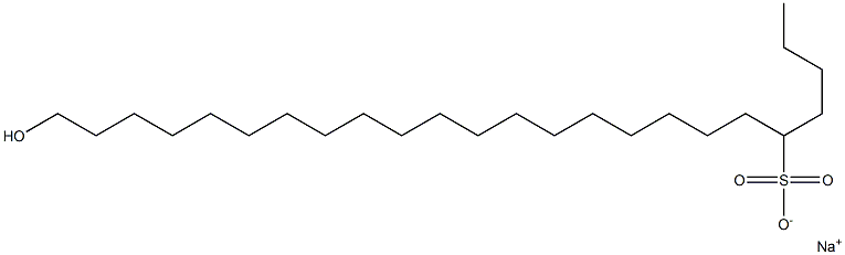 24-Hydroxytetracosane-5-sulfonic acid sodium salt Struktur