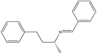 [R,(-)]-N-Benzylidene-1-methyl-3-phenyl-1-propanamine Struktur