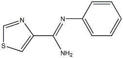 N'-Phenyl-4-thiazolecarboxamidine Struktur