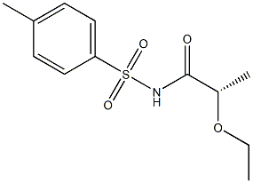 [S,(-)]-2-Ethoxy-N-(p-tolylsulfonyl)propionamide Struktur