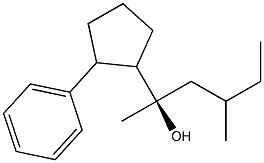 (1R)-1,3-Dimethyl-1-(2-phenylcyclopentyl)-1-pentanol Struktur