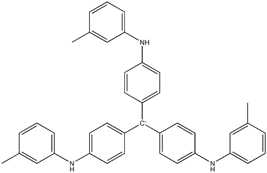 Tris[4-[(3-methylphenyl)amino]phenyl]methylium Struktur