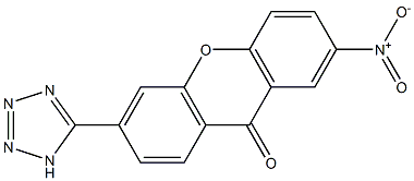 3-(1H-Tetrazol-5-yl)-7-nitro-9H-xanthen-9-one Struktur