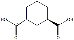 trans-Cyclohexane-1,3-dicarboxylic acid Struktur