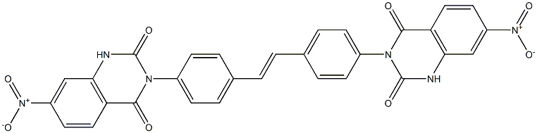 3,3'-[1,2-Ethenediylbis(4,1-phenylene)]bis[7-nitroquinazoline-2,4(1H,3H)-dione] Struktur