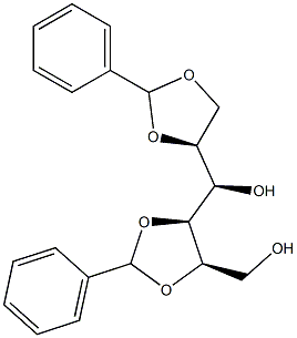 1-O,2-O:4-O,5-O-Dibenzylidene-D-glucitol Struktur