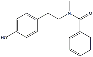 N-(4-Hydroxyphenethyl)-N-methylbenzamide Struktur