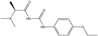 1-(N,N-Dimethylalanyl)-3-(p-ethoxyphenyl)urea Struktur