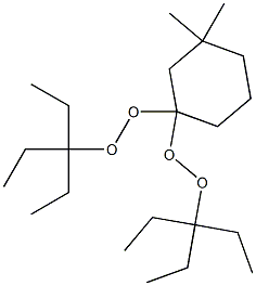 3,3-Dimethyl-1,1-bis(1,1-diethylpropylperoxy)cyclohexane Struktur