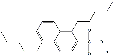 1,5-Dipentyl-2-naphthalenesulfonic acid potassium salt Struktur