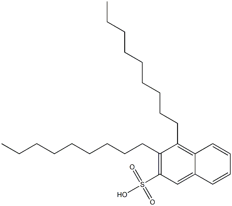 3,4-Dinonyl-2-naphthalenesulfonic acid Struktur