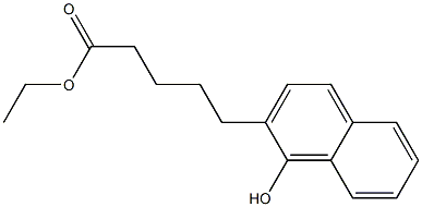 5-(1-Hydroxy-2-naphthalenyl)pentanoic acid ethyl ester Struktur