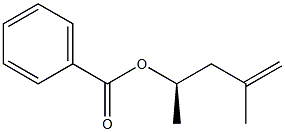 (-)-Benzoic acid (R)-4-methyl-4-pentene-2-yl ester Struktur