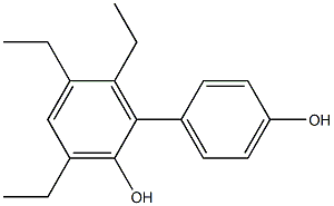 3,5,6-Triethyl-1,1'-biphenyl-2,4'-diol Struktur