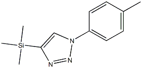 4-Trimethylsilyl-1-(4-methylphenyl)-1H-1,2,3-triazole Struktur