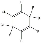 1,6-Dichloro-2,3,3,4,5,6-hexafluoro-1,4-cyclohexadiene Struktur