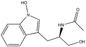 3-[(R)-2-(Acetylamino)-3-hydroxypropyl]-1H-indol-1-ol Struktur