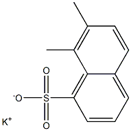 7,8-Dimethyl-1-naphthalenesulfonic acid potassium salt Struktur