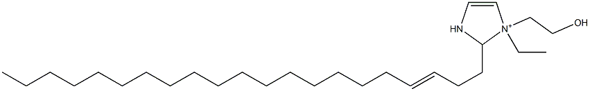 1-Ethyl-2-(3-henicosenyl)-1-(2-hydroxyethyl)-4-imidazoline-1-ium Struktur