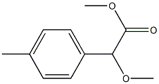 2-Methoxy-2-(4-methylphenyl)acetic acid methyl ester Struktur