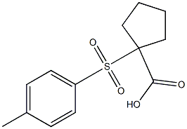 1-(4-Methylphenylsulfonyl)cyclopentane-1-carboxylic acid Struktur