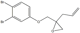 3,4-Dibromophenyl 2-allylglycidyl ether Struktur