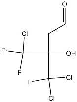 3-(Chlorodifluoromethyl)-4,4-dichloro-4-fluoro-3-hydroxybutyraldehyde Struktur