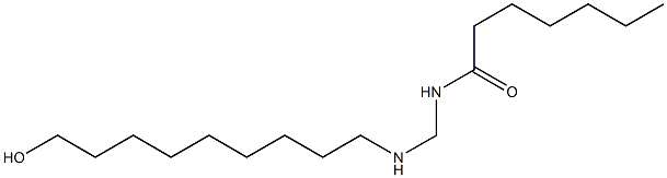 N-[[(9-Hydroxynonyl)amino]methyl]heptanamide Struktur