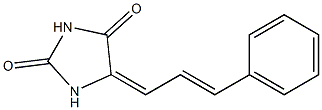 5-(3-Phenyl-2-propenylidene)hydantoin Struktur