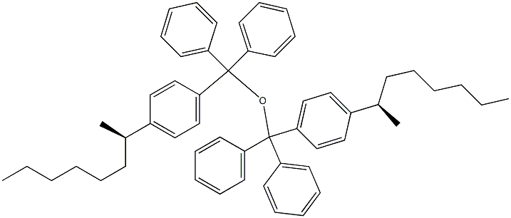 (+)-[(R)-1-Methylheptyl]trityl ether Struktur