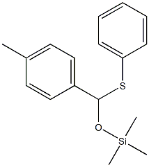 4-Methylbenzaldehyde S-phenyl O-(trimethylsilyl)thioacetal Struktur