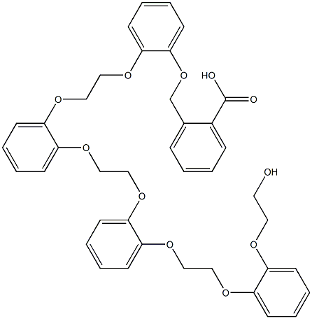 2-[[2-[2-[2-[2-[2-[2-[2-(2-Hydroxyethoxy)phenoxy]ethoxy]phenoxy]ethoxy]phenoxy]ethoxy]phenoxy]methyl]benzoic acid Struktur