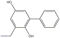 2-Ethyl-6-phenyl-1,4-benzenediol Struktur