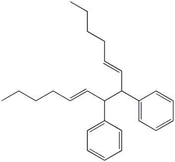 (5E,9E)-7,8-Diphenyl-5,9-tetradecadiene Struktur