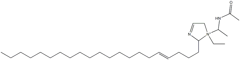 1-[1-(Acetylamino)ethyl]-1-ethyl-2-(4-henicosenyl)-3-imidazoline-1-ium Struktur