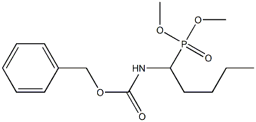 1-(Benzyloxycarbonyl)aminopentylphosphonic acid dimethyl ester Struktur