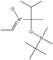 N-[2-Methyl-1-[[dimethyl(tert-butyl)silyl]oxy]methylpropyl]ethanimine N-oxide Struktur