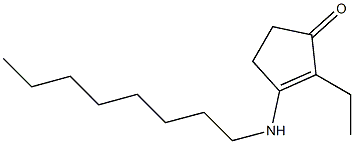 2-Ethyl-3-(octylamino)-2-cyclopenten-1-one Struktur